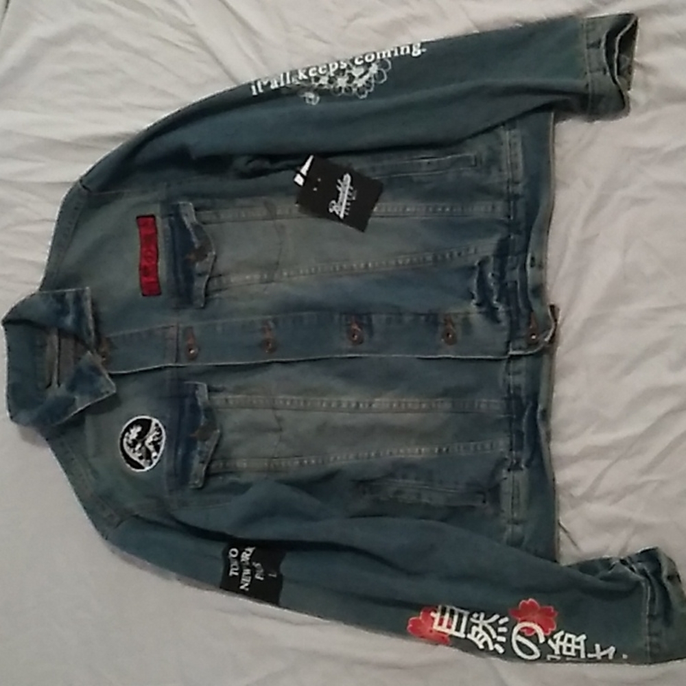New Brooklyn cloth wave men denim Jacket
